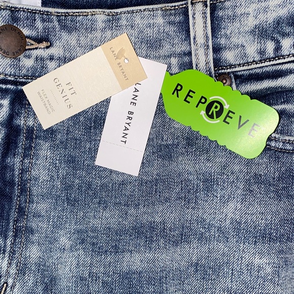 Lane Bryant Distressed High Rise Jeans - Picture 5 of 8